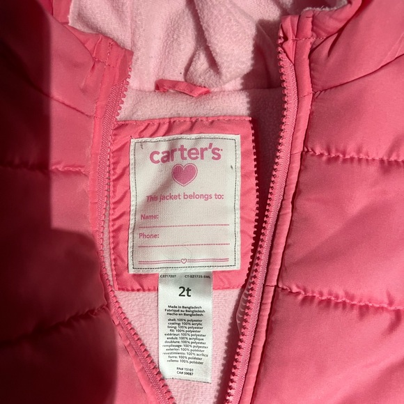 3 for $13 Carters 2t coat - Picture 2 of 3
